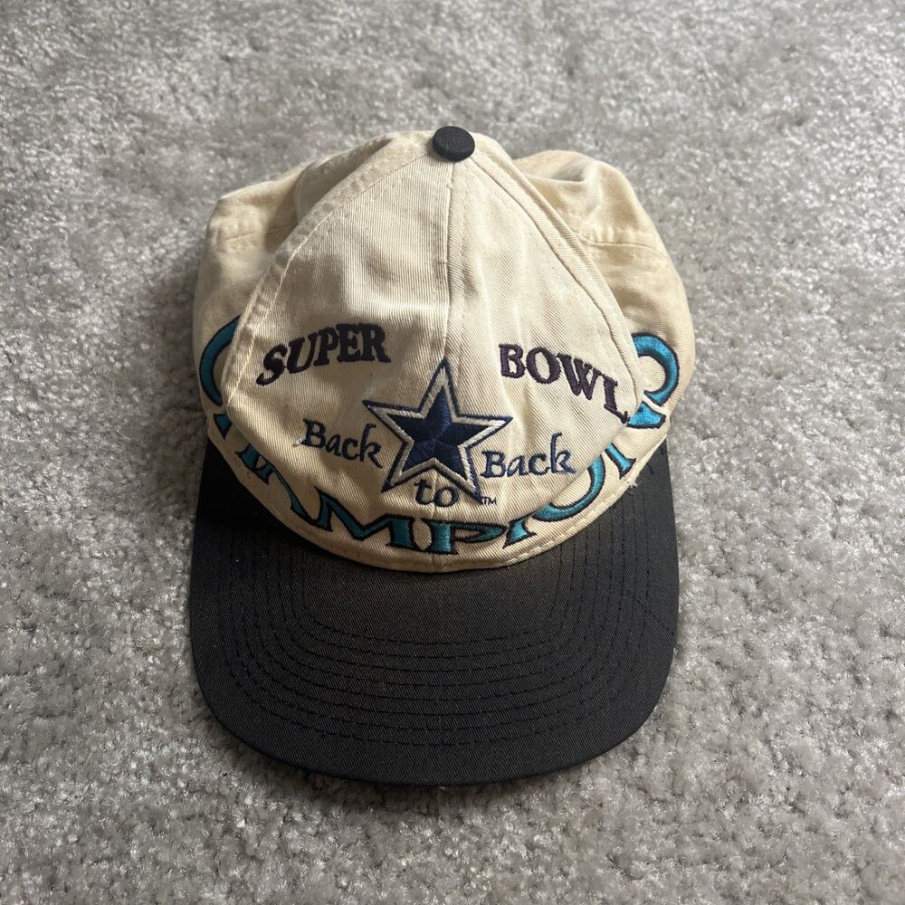 Dallas Cowboys Back To Back Super Bowl Champions NFL Vintage Snapback Hat